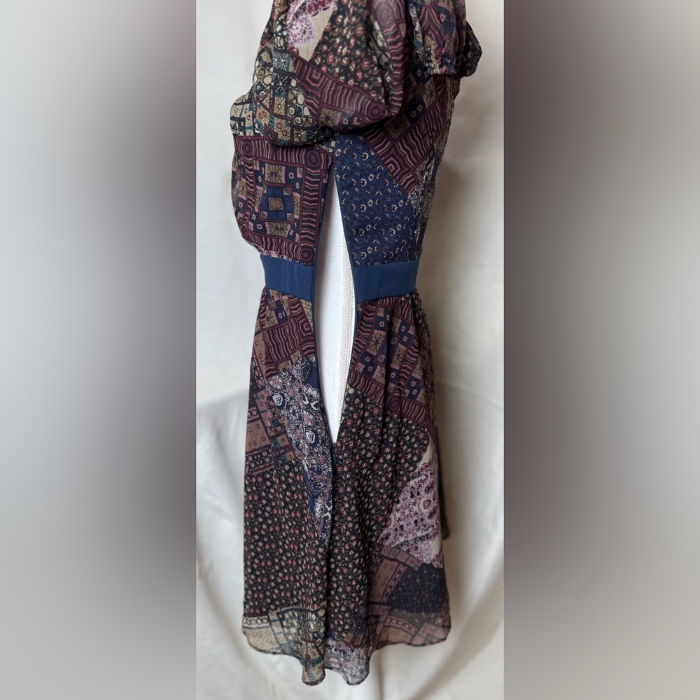 Bcbgeneration Multicolor Patchwork Long Sleeve Dr… - image 6